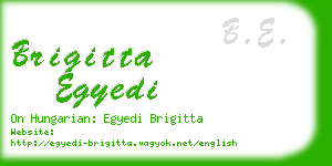 brigitta egyedi business card